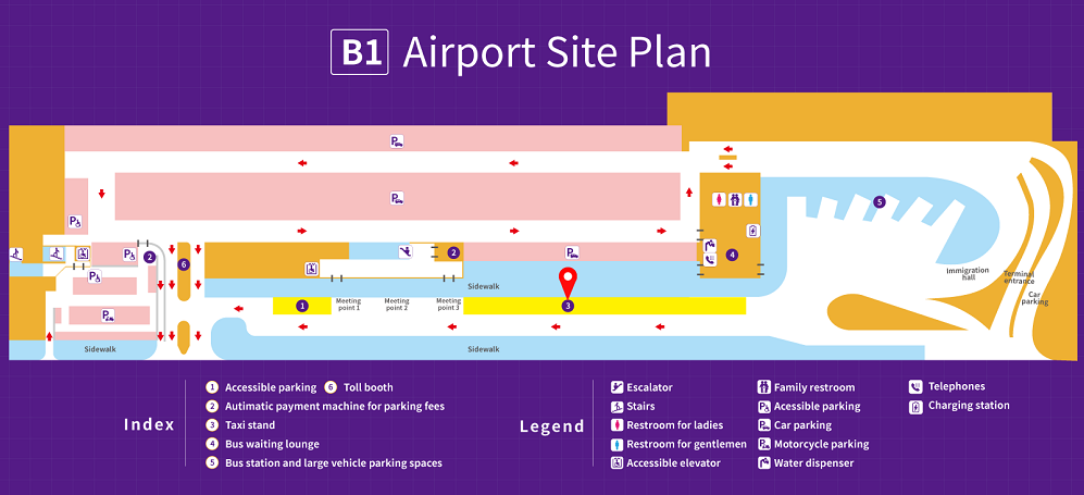 Taichung Airport B1 layout