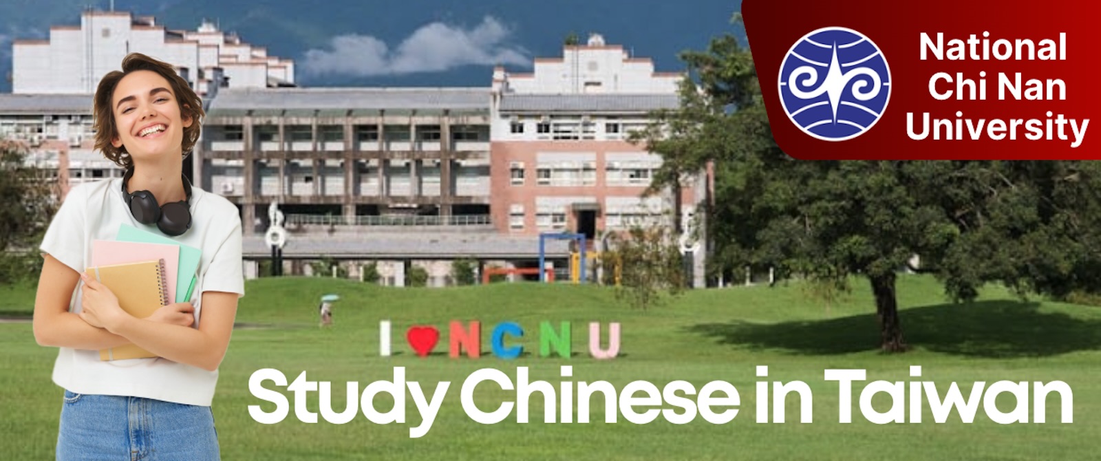 NCNU campus near Sun Moon Lake