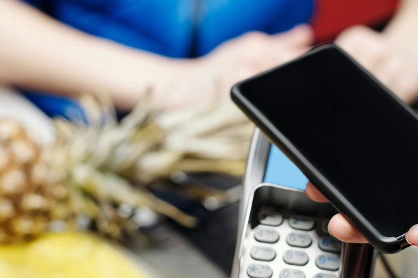 Paying at a shop in Taiwan